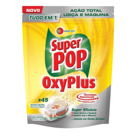 Imagem de Detergente Máquina Loiça Pastilhas Oxyplus SUPER POP 45doses