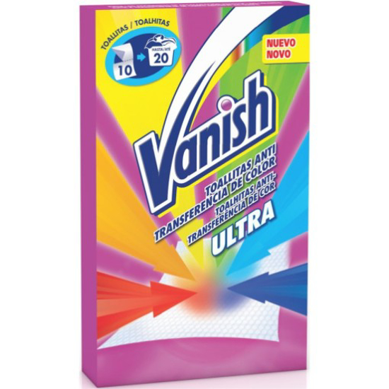 Imagem de Toalhitas Anti-Transfência de Cor Ultra VANISH 10un