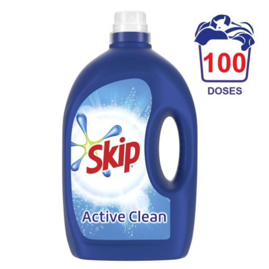 Imagem de Detergente Máquina Roupa Líquido Active Clean SKIP 100doses