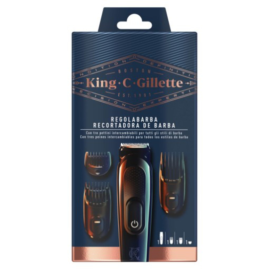 Imagem de Máquina Aparador King + Pentes GILLETTE 1un