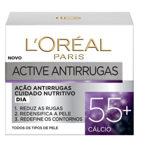 Imagem de Creme de Dia Active Antirrugas 55+ L'ORÉAL PARIS emb.50ml