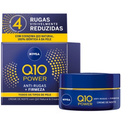 Mostrar detalhes para Creme de Noite Anti-Rugas Q10 Plus NIVEA emb.50ml Imagem de Creme de Noite Anti-Rugas Q10 Plus NIVEA emb.50ml