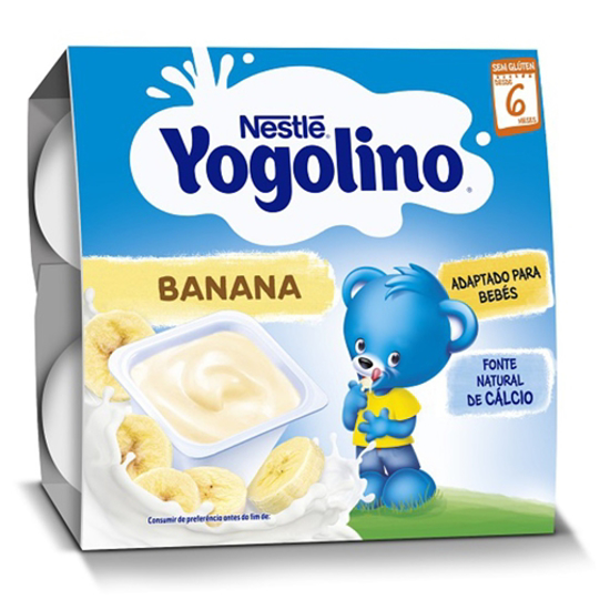 Imagem de YOGOLINO Alimento Lácteo Banana +6 Meses NESTLÉ emb.4x100g