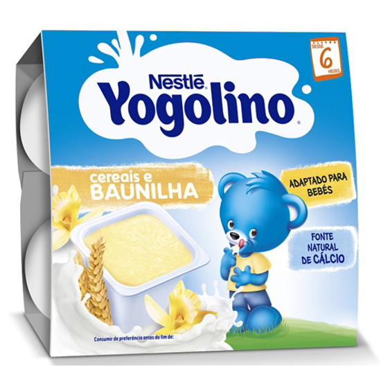 Imagem de YOGOLINO Alimento Lácteo Cereais e Baunilha +6 Meses NESTLÉ emb.4x100g