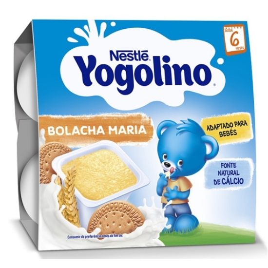 Imagem de YOGOLINO Alimento Lácteo Cereais e Bolachas Maria +6 Meses NESTLÉ emb.4x100g