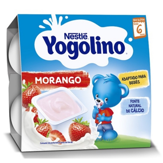 Imagem de YOGOLINO Alimento Lácteo Morango +8 Meses NESTLÉ emb.4x100g