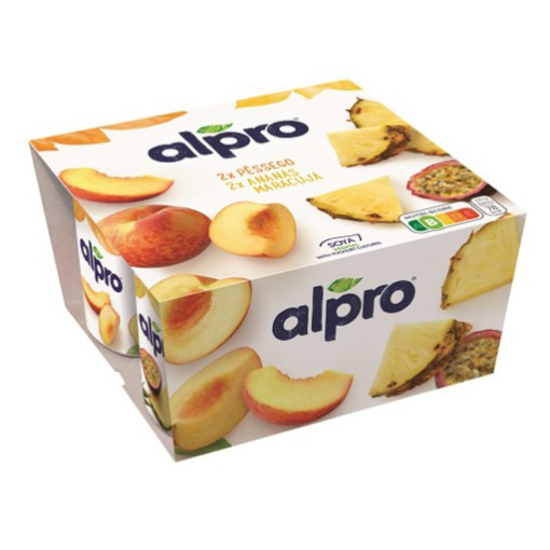 Imagem de Yofu Soja Pedaços Pêssego e Frutos Exóticos ALPRO emb.4x125g