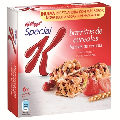 Mostrar detalhes para Barras de Cereais Frutos Vermelhos Special K KELLOGG'S 6un Imagem de Barras de Cereais Frutos Vermelhos Special K KELLOGG'S 6un