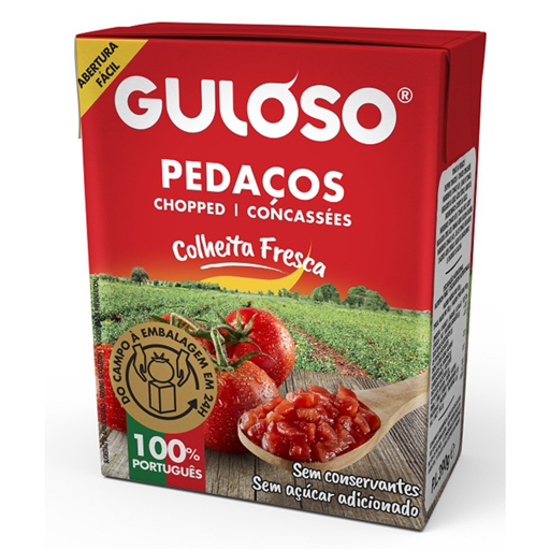 Imagem de Tomate Pelado Pedaços GULOSO emb.390g