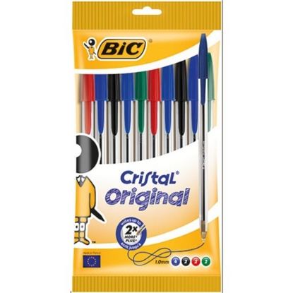 Mostrar detalhes para Conjunto de 10 Esferográficas Cristal Média 4 Cores BIC emb.10un Imagem de Conjunto de 10 Esferográficas Cristal Média 4 Cores BIC emb.10un