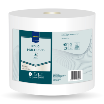 Mostrar detalhes para Rolo Multiusos 2 Folhas 70M MAKRO PROFESSIONAL 1un Imagem de Rolo Multiusos 2 Folhas 70M MAKRO PROFESSIONAL 1un