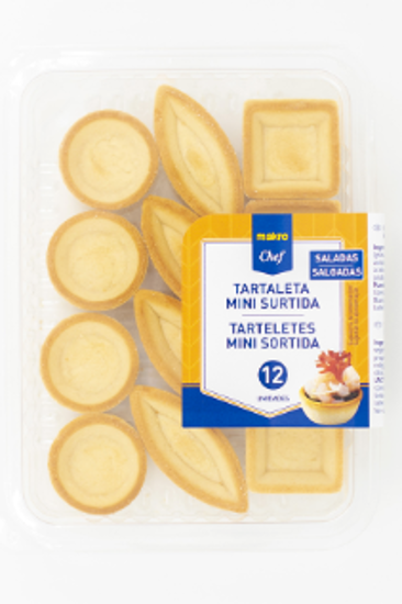 Imagem de Tarteletes Mini Salgadas Sortidas MAKRO CHEF 12un