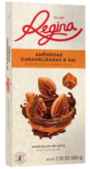 Imagem de Tablete Chocolate Amêndoas Caramelo/Sal REGINA 200g