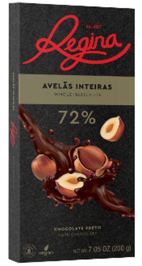 Imagem de Chocolate 72% Preto Avelã REGINA 200g