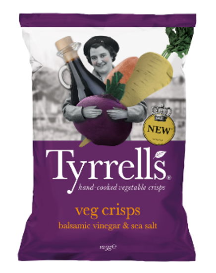 Imagem de Batata Frita Veg Crisps Vinagre TYRRELLS 125g