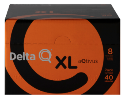 Mostrar detalhes para Café Aqtivus Xl DELTA Q 40un Imagem de Café Aqtivus Xl DELTA Q 40un