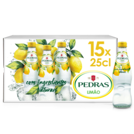 Imagem de Água Com Gás Limão PEDRAS 15x25cl