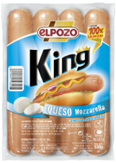 Imagem de Salsichas King Mozzarella ELPOZO 330g