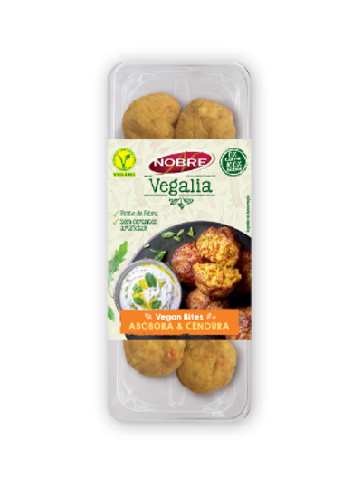 Imagem de Vegan Bites Abobora e Cenoura Vegalia NOBRE 160g