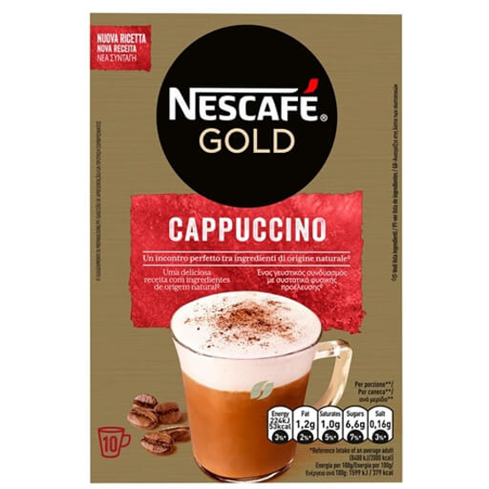 Imagem de Café Solúvel Gold Cappuccino NESCAFÉ emb.10x14g