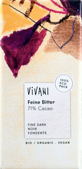 Imagem de Chocolate Preto Mini Tablete VIVANI 12,5g
