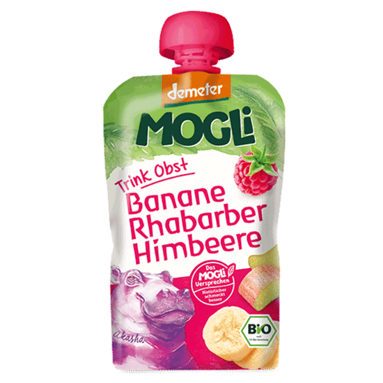 Imagem de Puré De Framboesa,Banana, Ruibarbo MOGLI 100g