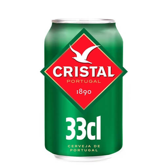 Imagem de Cerveja com Álcool Lata CRISTAL lata 33cl