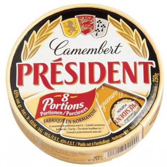 Imagem de Queijo Camembert Porções PRÉSIDENT emb.250g