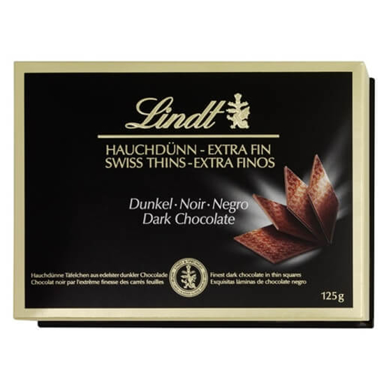 Imagem de Bombons de Chocolate Negro Swiss Thins LINDT emb.125g