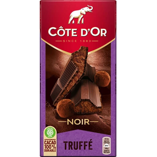 Imagem de Tablete de Chocolate Negro Truffé CÔTE D'OR emb.190g