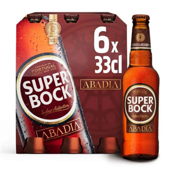 Imagem de Cerveja com Álcool Ruiva SUPER BOCK ABADIA emb.6x33cl