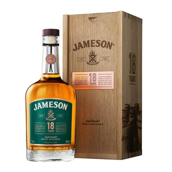 Imagem de Whisky Irlandês 18 Anos JAMESON garrafa 70cl