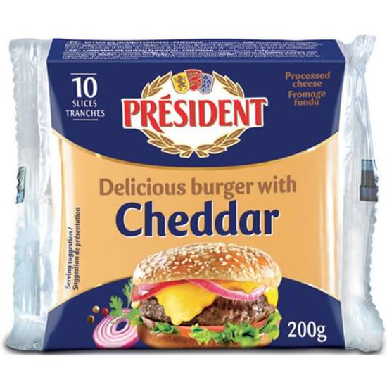 Imagem de Queijo Fundido Cheddar PRÉSIDENT emb.200g