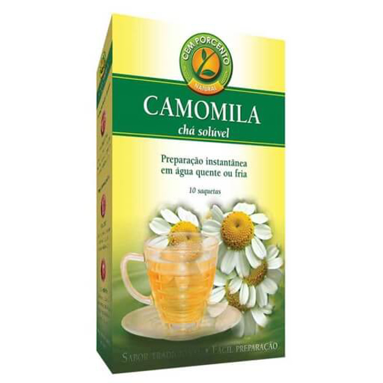 Imagem de Infusão Solúvel Camomila Saquetas CEM PORCENTO emb.10un