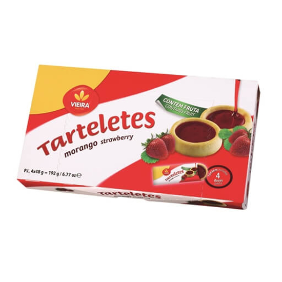 Imagem de Tarteletes de Morango Doses Individuais VIEIRA emb.6x26g