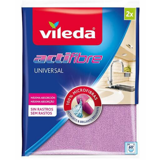 Imagem de Pano Microfibras Actifibre  VILEDA 2un