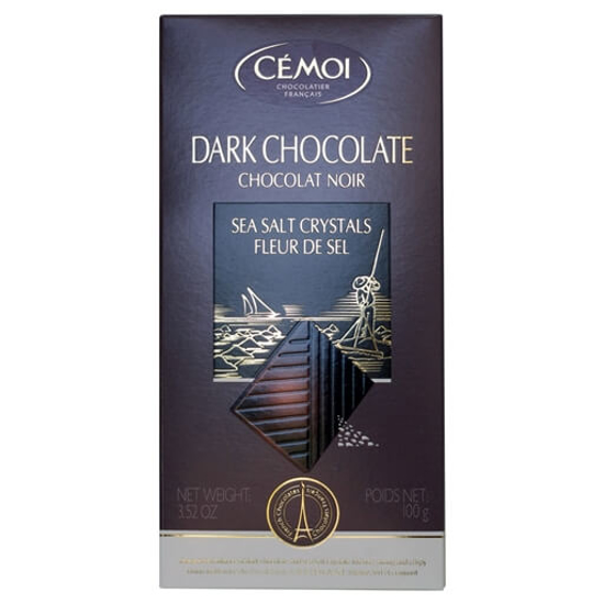 Imagem de Tablete de Chocolate Negro com Flor de Sal CEMOI emb.100g