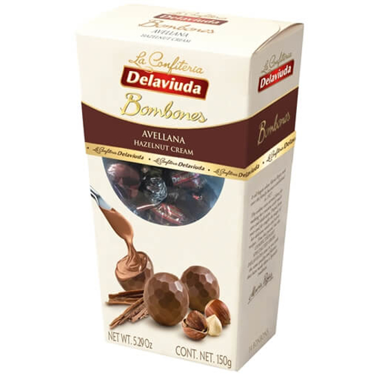 Imagem de Bombons de Chocolate com Avelã DELAVIUDA emb.150g