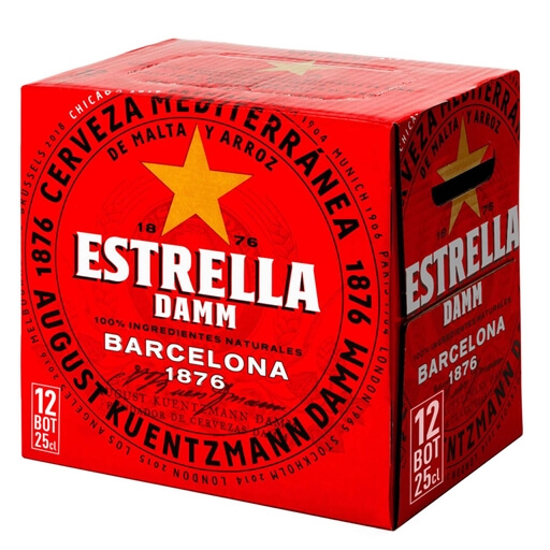 Imagem de Cerveja com Álcool ESTRELLA DAMM emb.12x25cl