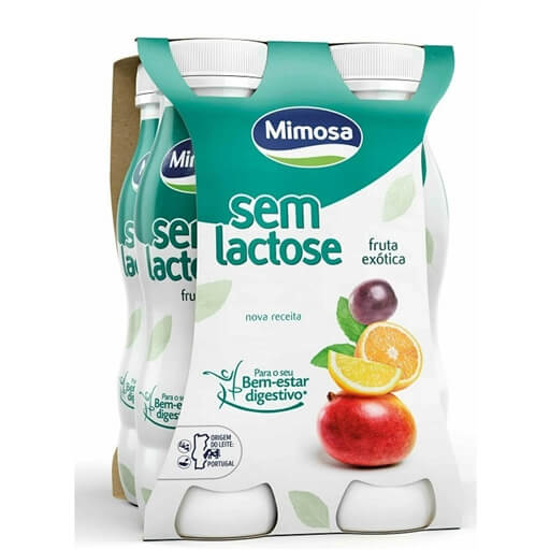 Imagem de Iogurte Bem Especial Líquido Frutas Exóticas sem Lactose MIMOSA emb.4x167g