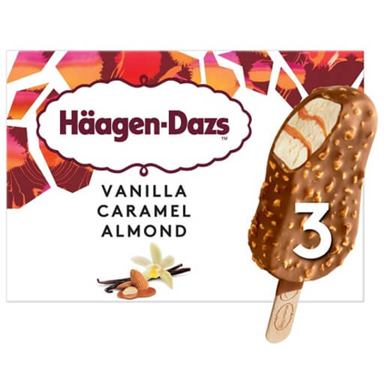 Imagem de Gelado Vanilla Caramel Almond HÄAGEN-DAZS emb.3x80ml