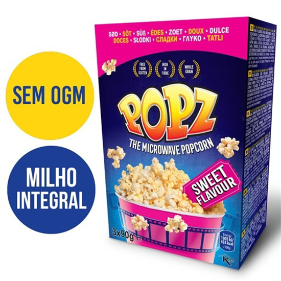 Imagem de Pipocas Doce Micro-ondas POPZ emb.3x90g