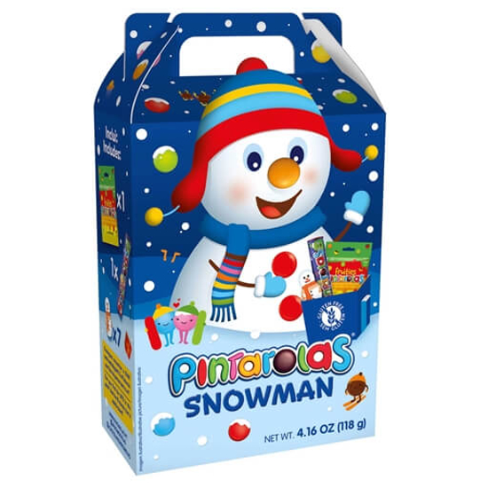 Imagem de Drageias e Fantasias de Chocolate de Natal Snowman PINTAROLAS emb.118g