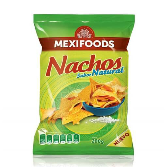 Imagem de Snacks Tortilha Nachos com Sal MEXIFOODS emb.200g