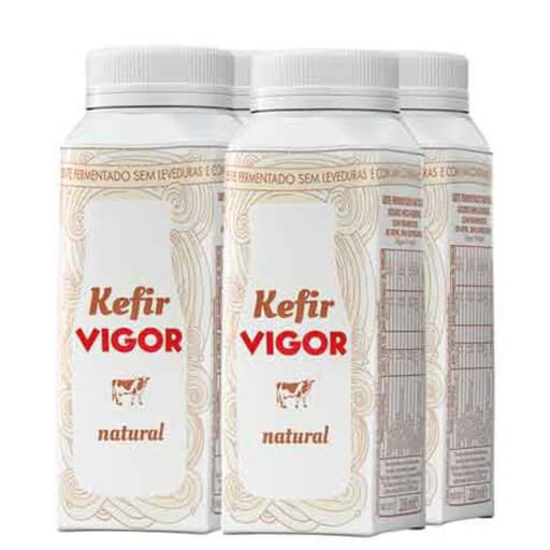 Imagem de Leite Kefir Natural VIGOR emb.4x200ml