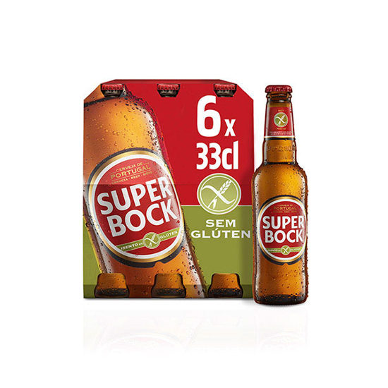 Imagem de Cerveja com Álcool sem Glúten SUPER BOCK emb.6x33cl