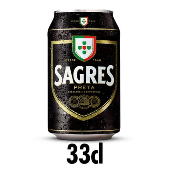 Imagem de Cerveja com Álcool Preta Lata SAGRES lata 33cl