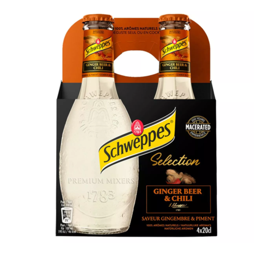 Picture of Ginger Beer Premium Mixer SCHWEPPES garrafa 4x20cl