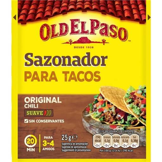 Imagem de Sazonador para Tacos OLD EL PASO emb.25g