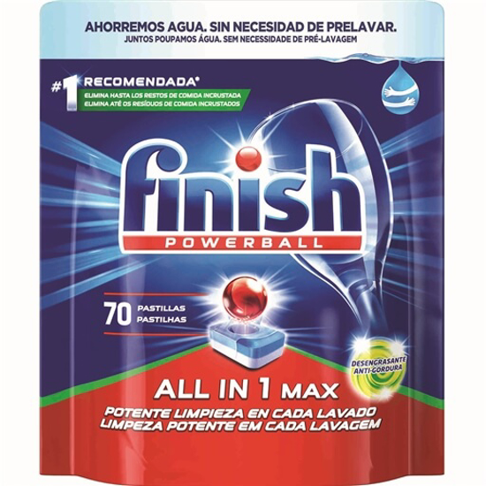 Imagem de Detergente Máquina Loiça Pastilhas All in 1 Antigordura FINISH 70 doses